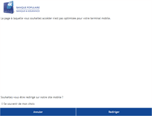 Tablet Screenshot of banquepopulaire.fr